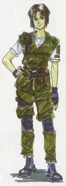 Resident Evil 1 1996 Jill Valentine concept art 4