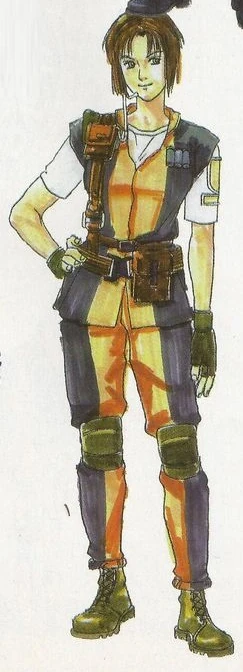 Resident Evil 1 1996 Jill Valentine concept art 6