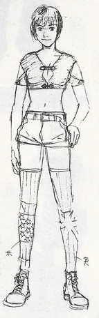 Resident Evil 1 1996 Jill Valentine concept art 12