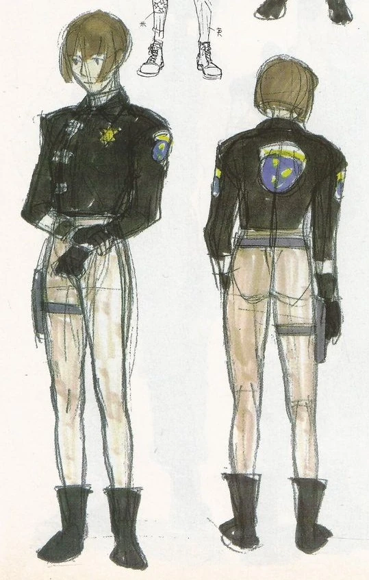 Resident Evil 1 1996 Jill Valentine concept art 14