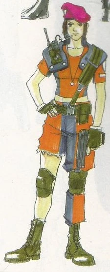 Resident Evil 1 1996 Jill Valentine concept art 17