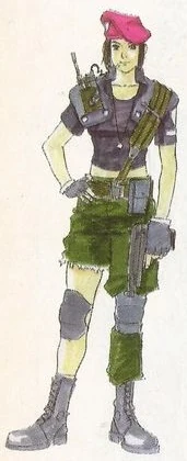 Resident Evil 1 1996 Jill Valentine concept art 20