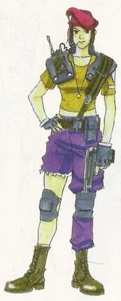 Resident Evil 1 1996 Jill Valentine concept art 22