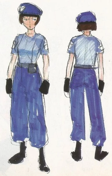 Resident Evil 1 1996 Jill Valentine concept art 24