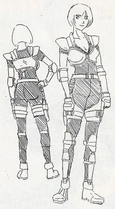 Resident Evil 1 1996 Jill Valentine concept art 30